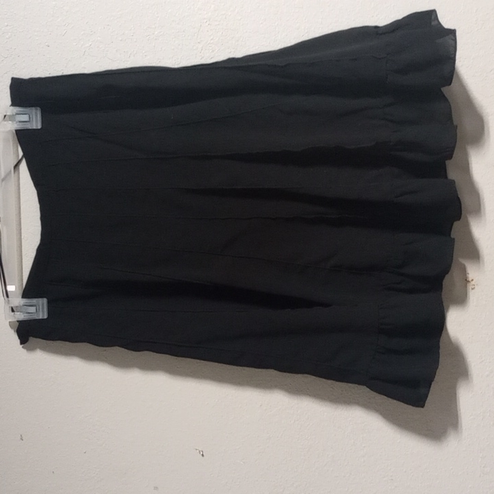 Black dress from Sandra Darren.